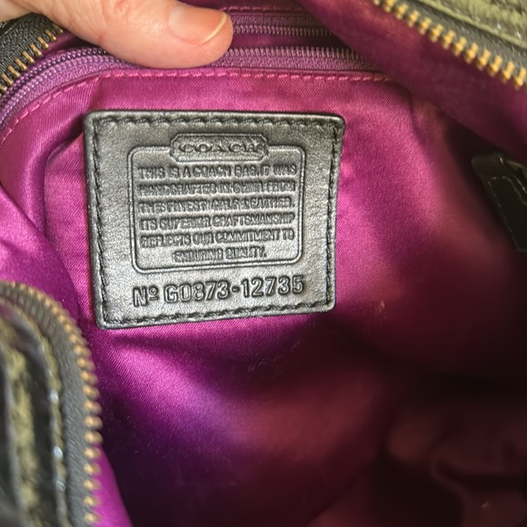 Coach black patent bag like new - Picture 10 of 13